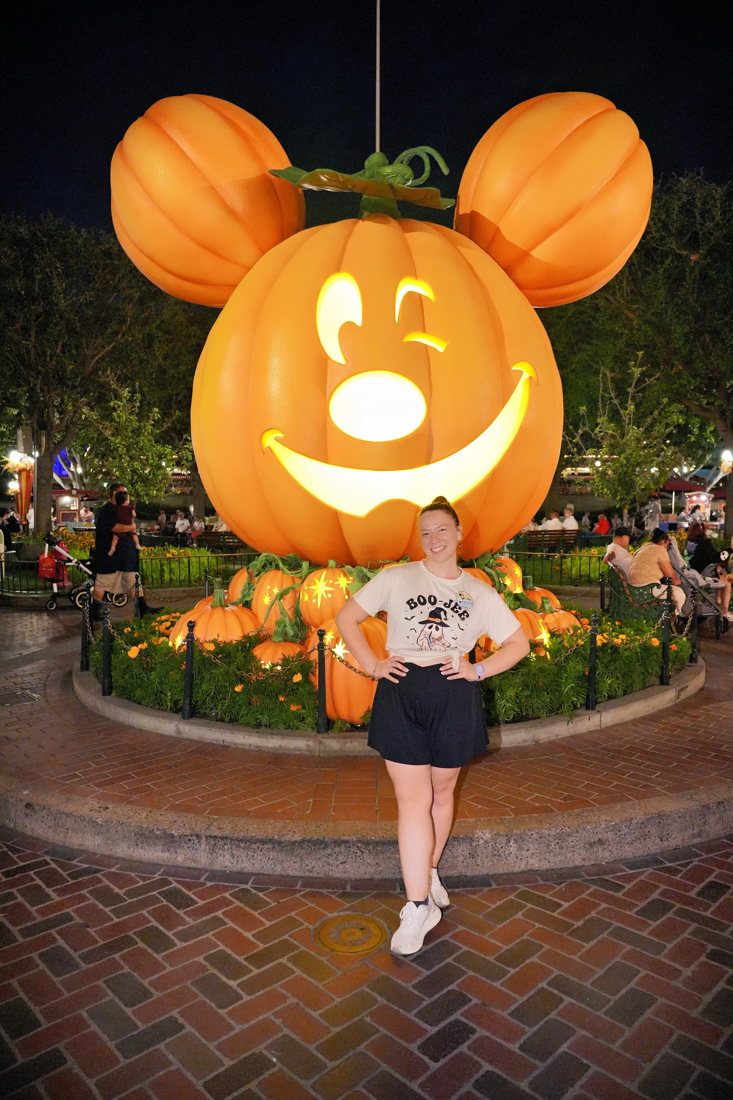 Mrs. Liv at a Disney park